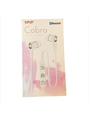 Cylo Cobra wireless Bluetooth earbuds White New